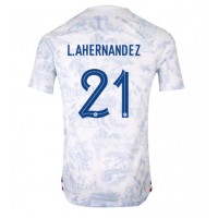 France Lucas Hernandez #21 Replica Away Shirt World Cup 2022 Short Sleeve